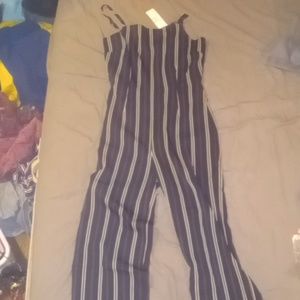 Cupcake n Cashmere blue striped pants jumper